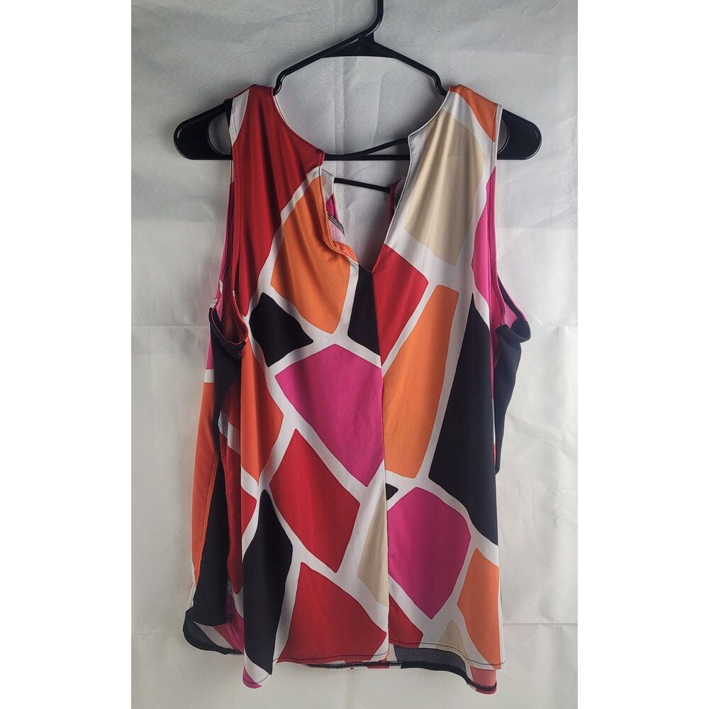Worthington Multicolor Geometric Dress Sz 2X